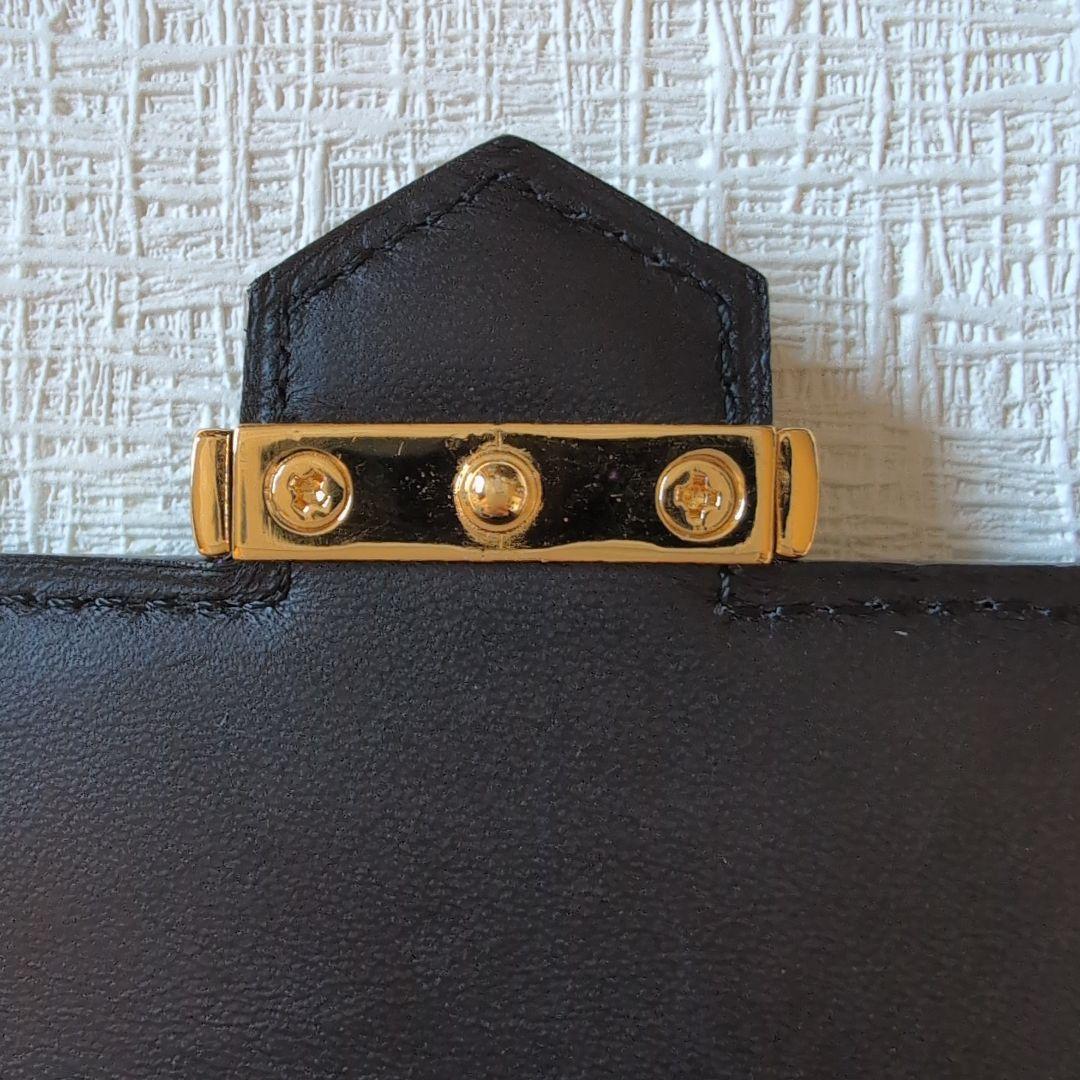 YVES SAINT LAURENT ブラック二つ折り財布