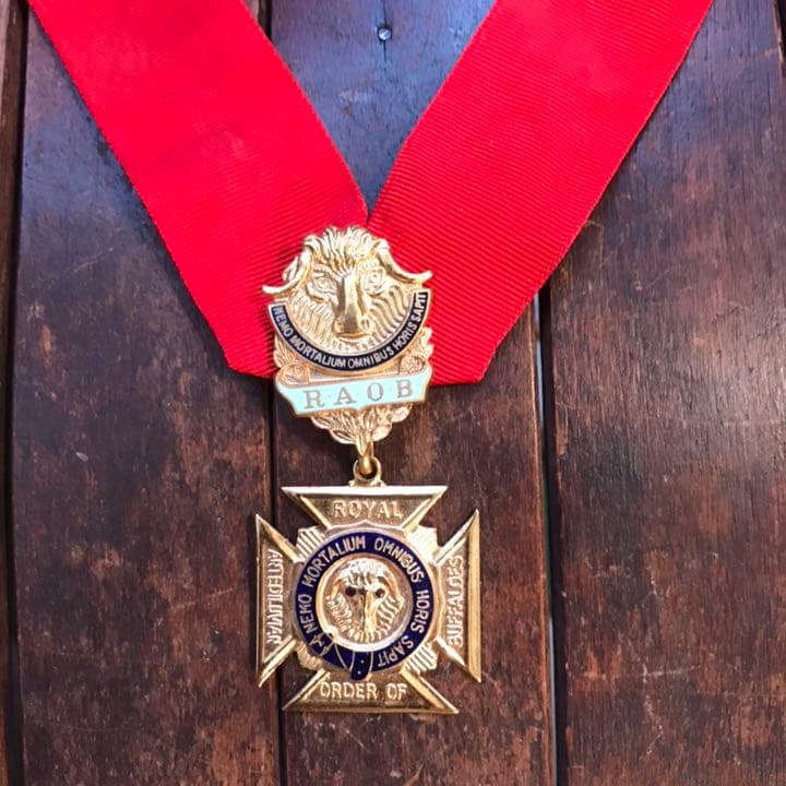 激レア！英国フリーメイソン首飾り イギリスアンティーク 秘密結社 オリジナル実物