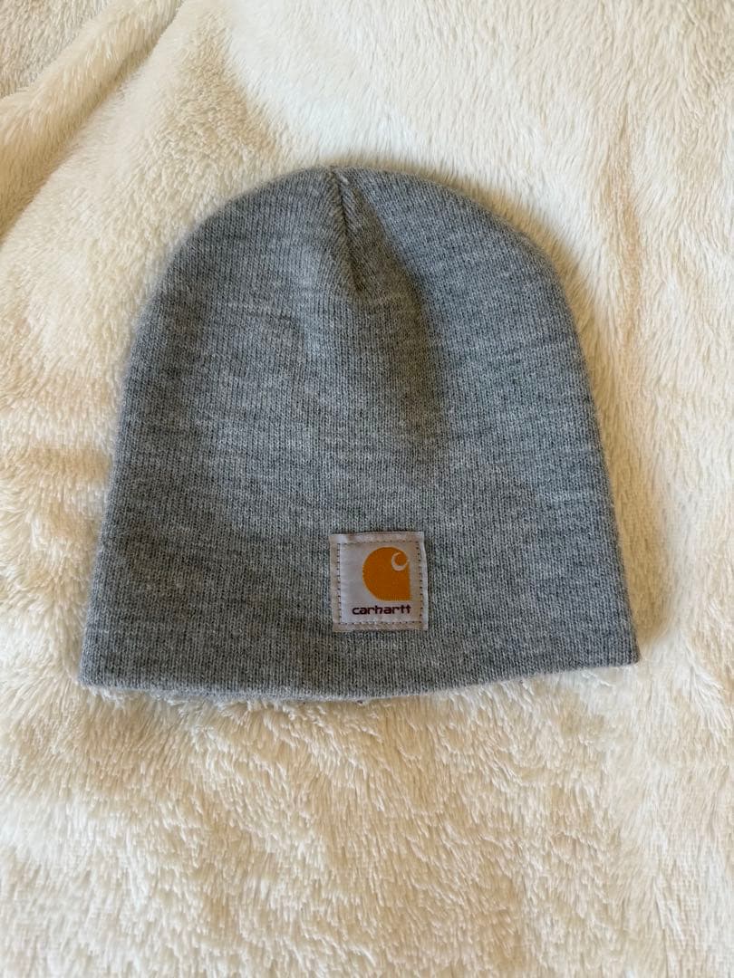 Carhartt グレー ニット帽 A25318 - メルカリ