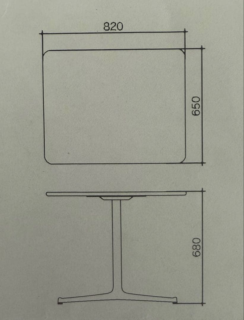d departmentメラミンテーブル LAUAN TABLE SQUARE