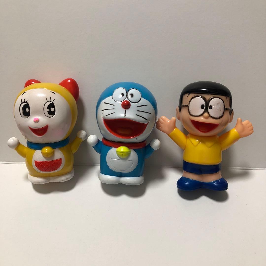 昭和レトロ ドラえもん ドラミちゃん のび太君 ソフビ にのへ製 日本製