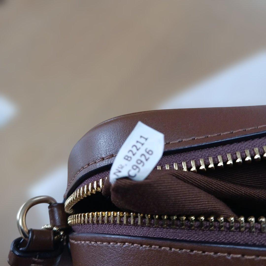 美品COACH モノグラム柄 ショルダーバッグブラウン