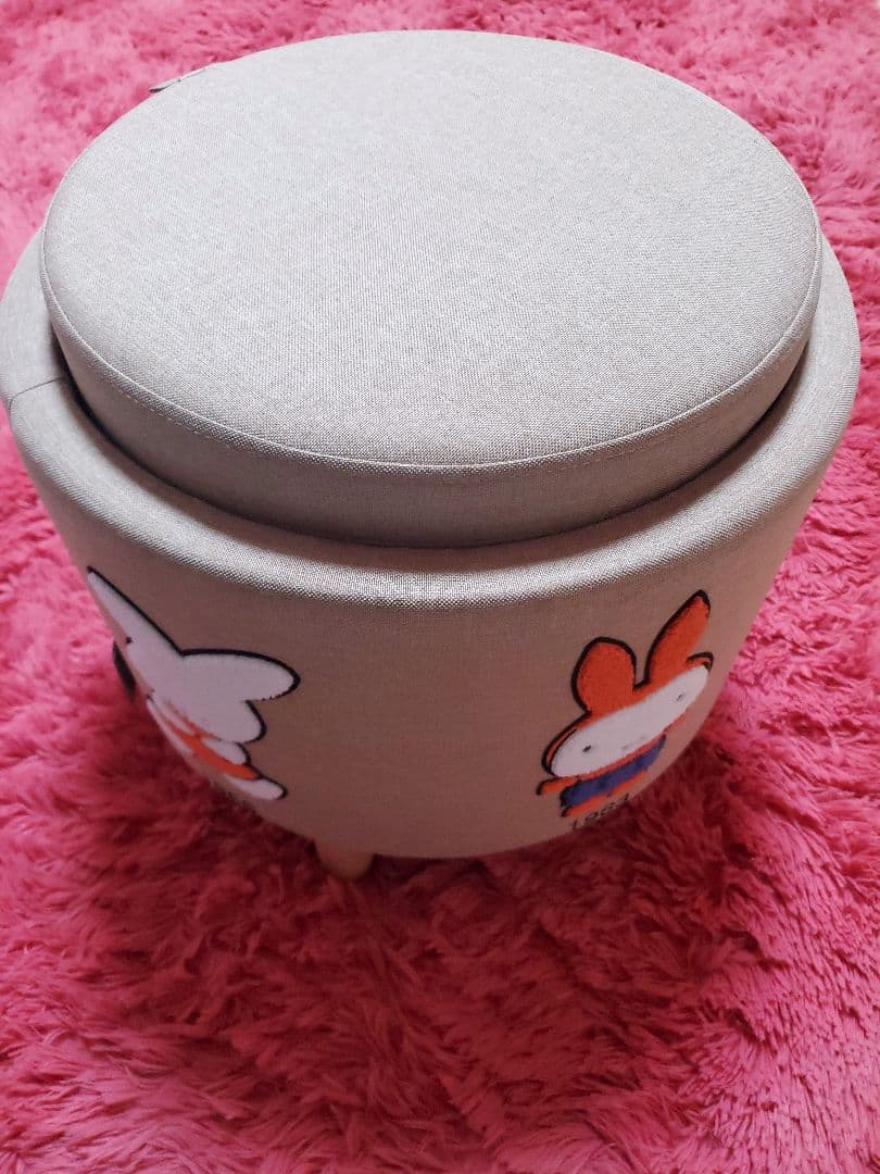 スタディオクリップミッフィー3WAY刺繍収納スツール