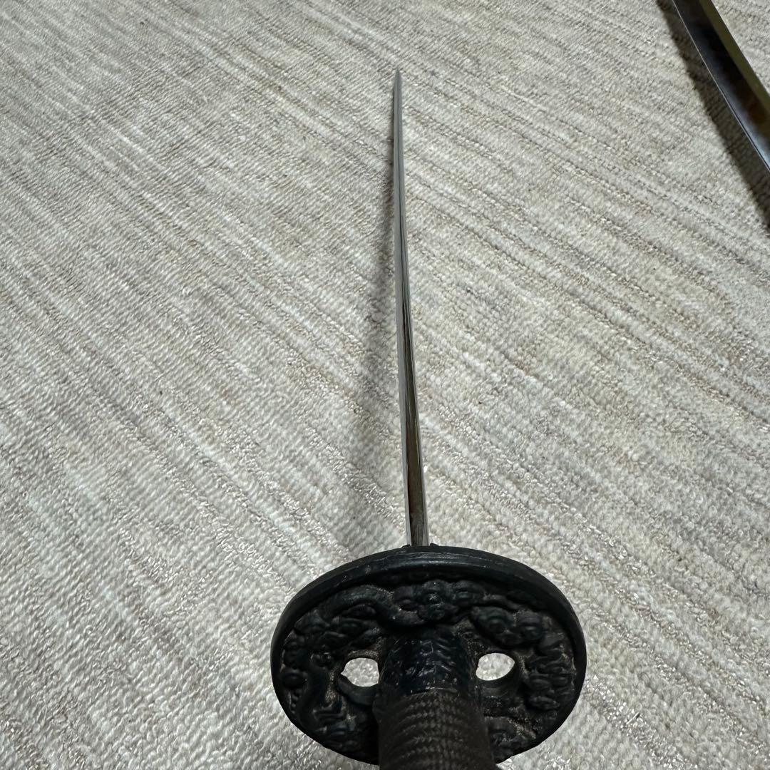 模造刀 黒赤鞘 二本セット