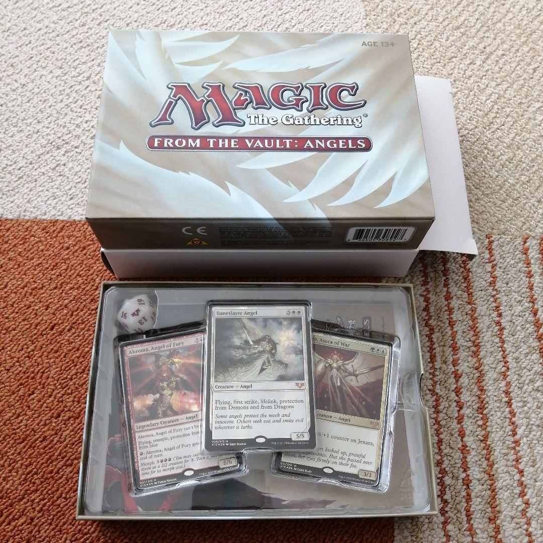 未開封！Serra Angel デッキケースとライフカウンター