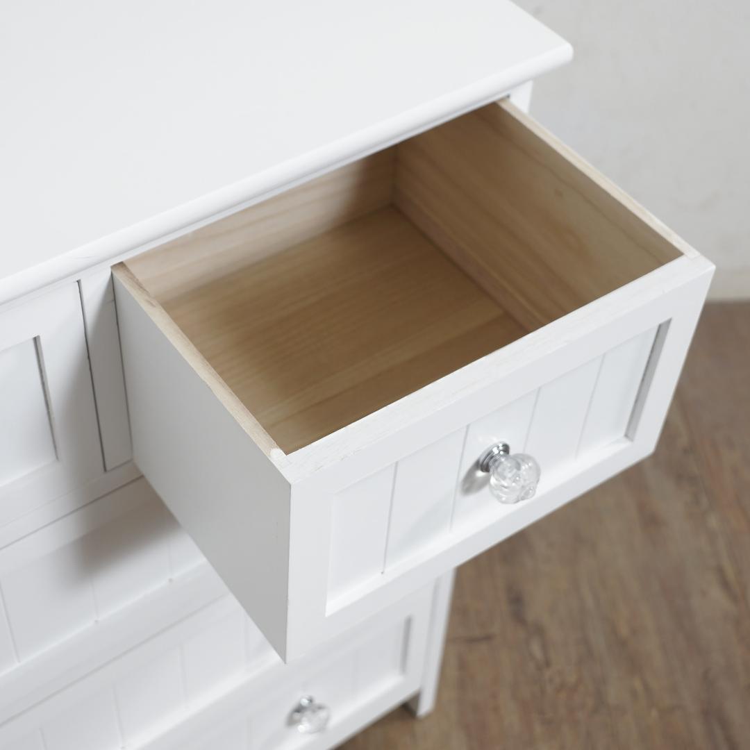 チェスト 4段5杯 タンス 収納 パンプキン取っ手 完成品 ファブリック