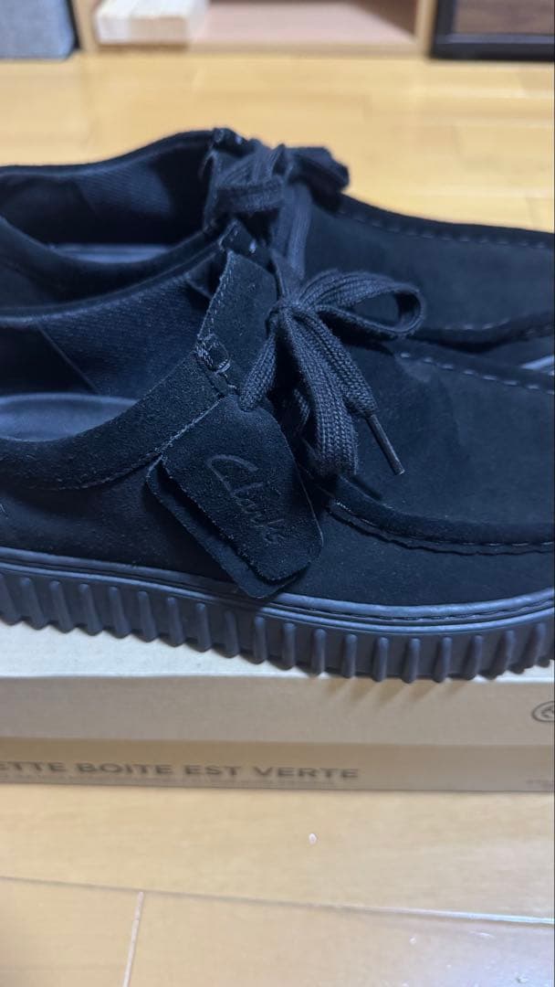 Clarks トーヒル ロー ブラック 25.5cm