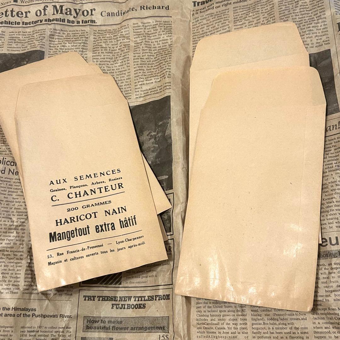 海外紙モノ フランス アンティーク 種袋 ① 蚤の市 - メルカリ