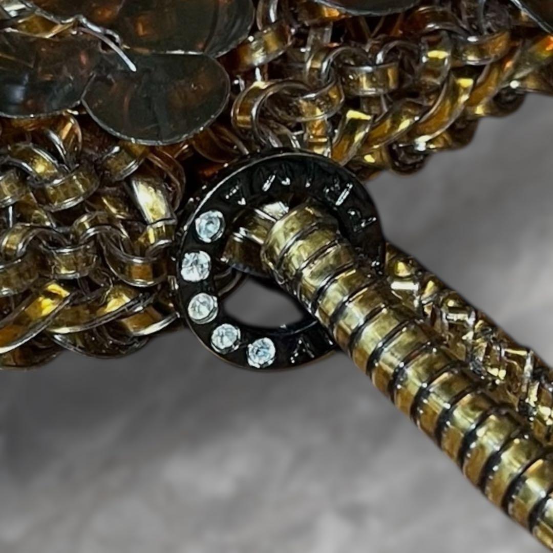 【極美品】 アンテプリマ ワイヤーバッグ ハンドバッグ スクエア ゴールド