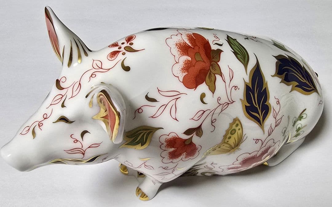 工芸品  Crown Derby Sitting Pig 工芸品 Crown Derby Sitting Pig 工芸品 Crown Derby Sitting Pig