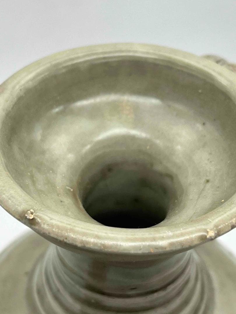 北宋時代 青磁弦紋水注 越州窯 水滴 水指 水差し 茶道具(C-