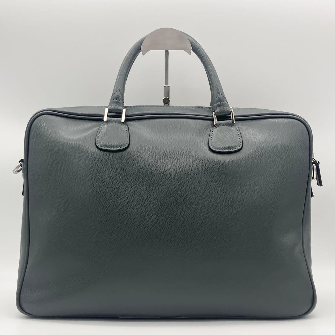 ⭐️定価6万 美品⭐️ Andrea Rossi グレージュ ビジネスバッグ シボ革