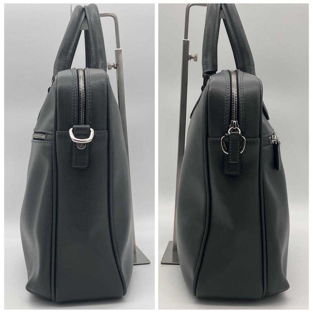 ⭐️定価6万 美品⭐️ Andrea Rossi グレージュ ビジネスバッグ シボ革