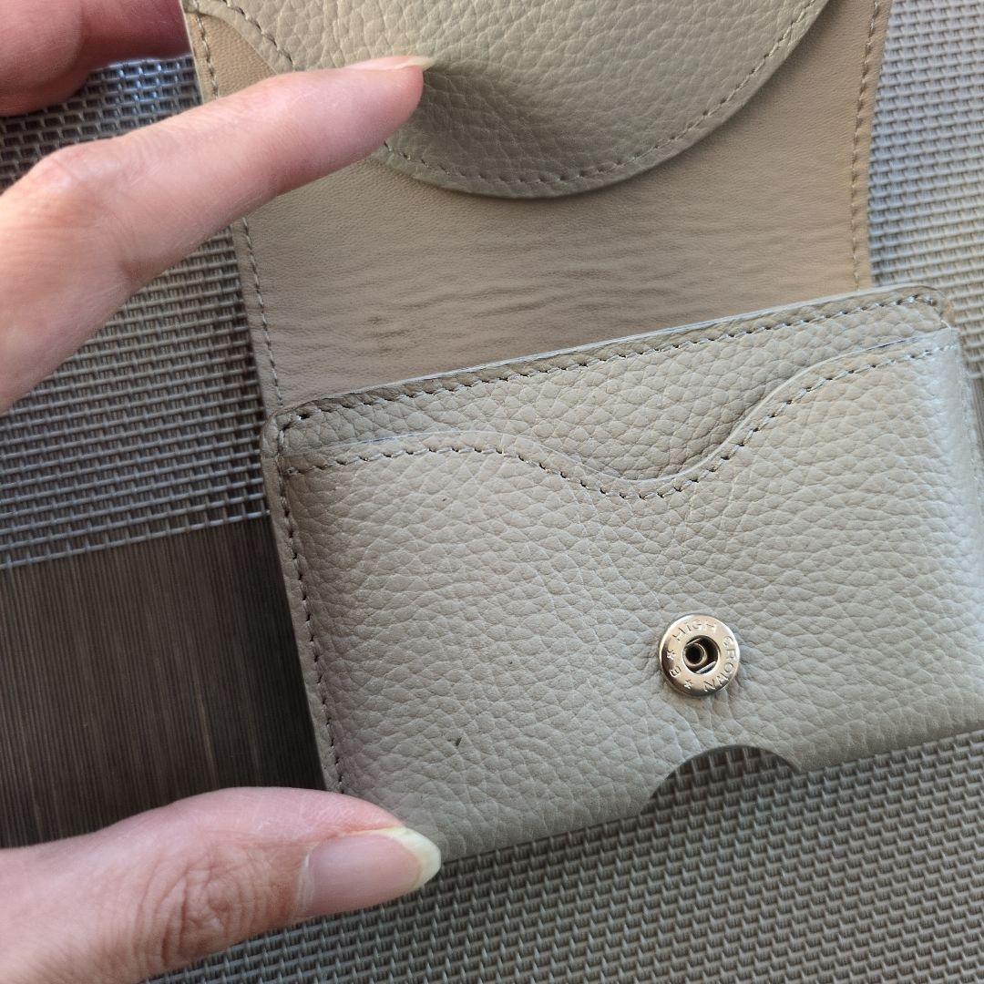 【値下げ】Maison Sbond Amy Light Gray 三つ折り財布