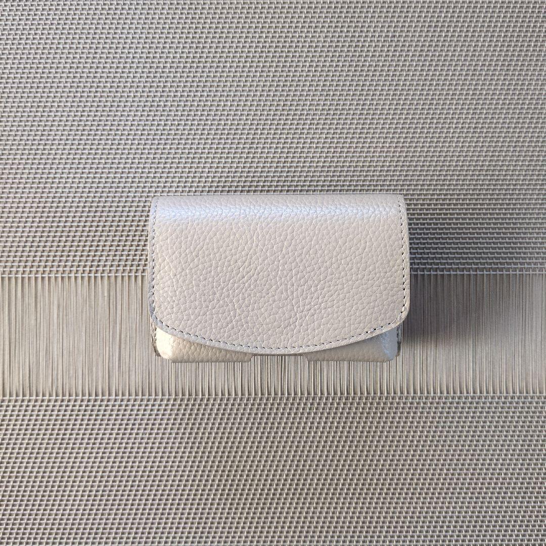 【値下げ】Maison Sbond Amy Light Gray 三つ折り財布