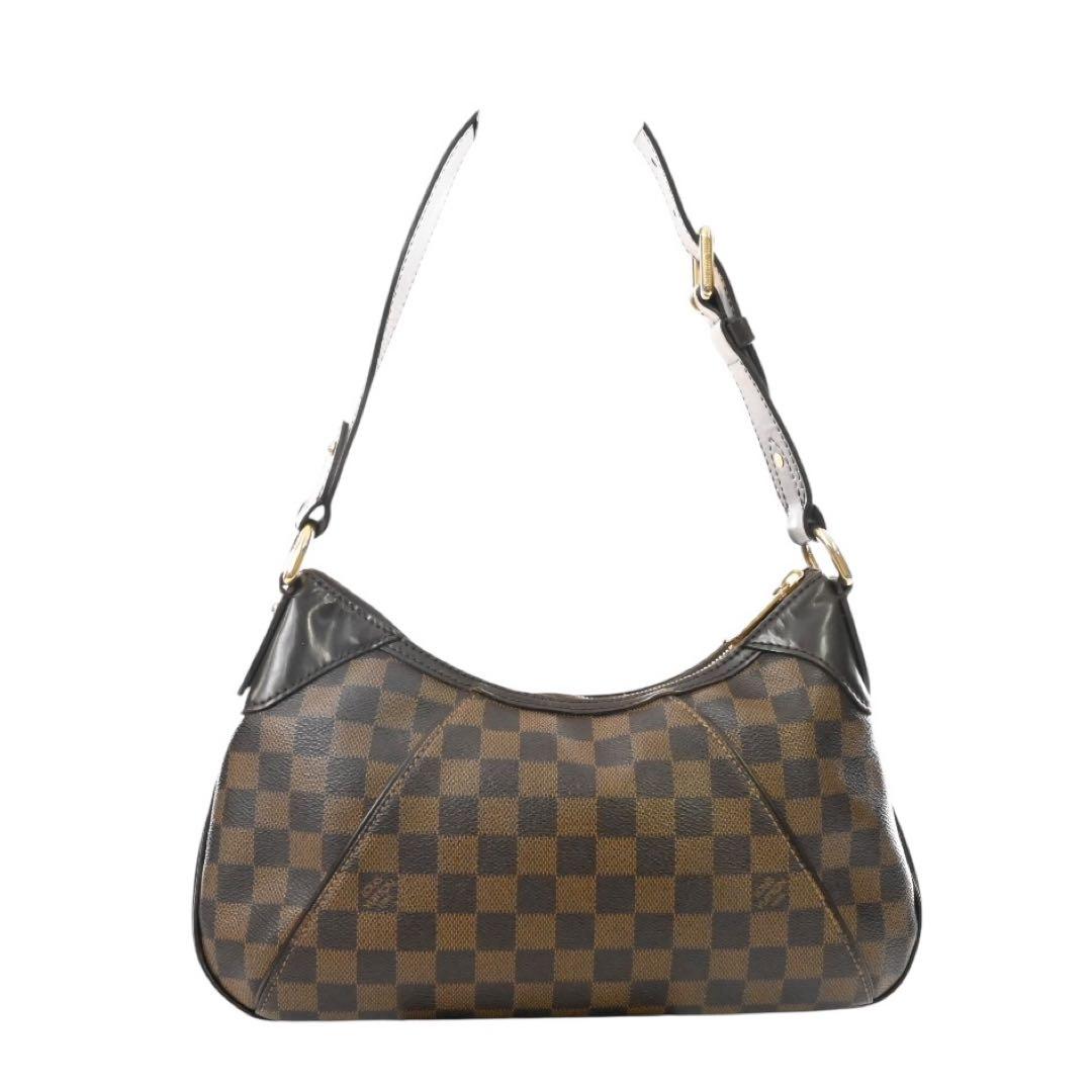 【美品】ルイヴィトン　テムズPM ショルダーバッグ　　　ブラウン　レザー