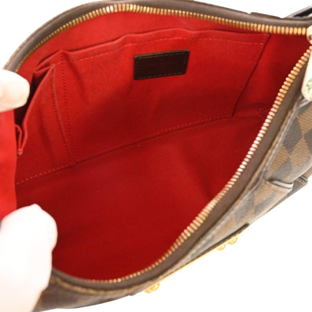 【美品】ルイヴィトン　テムズPM ショルダーバッグ　　　ブラウン　レザー