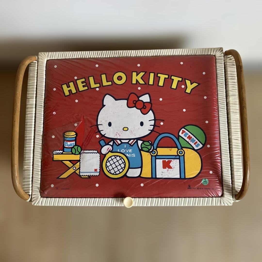 サンリオ ハローキティ バスケット 箱 昭和 レトロ 収納 レア