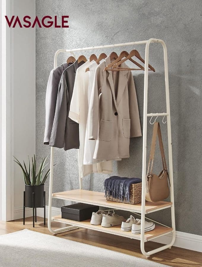VASAGLE ハンガーラック コートハンガー RGR112W09 つ219 : VASAGLE