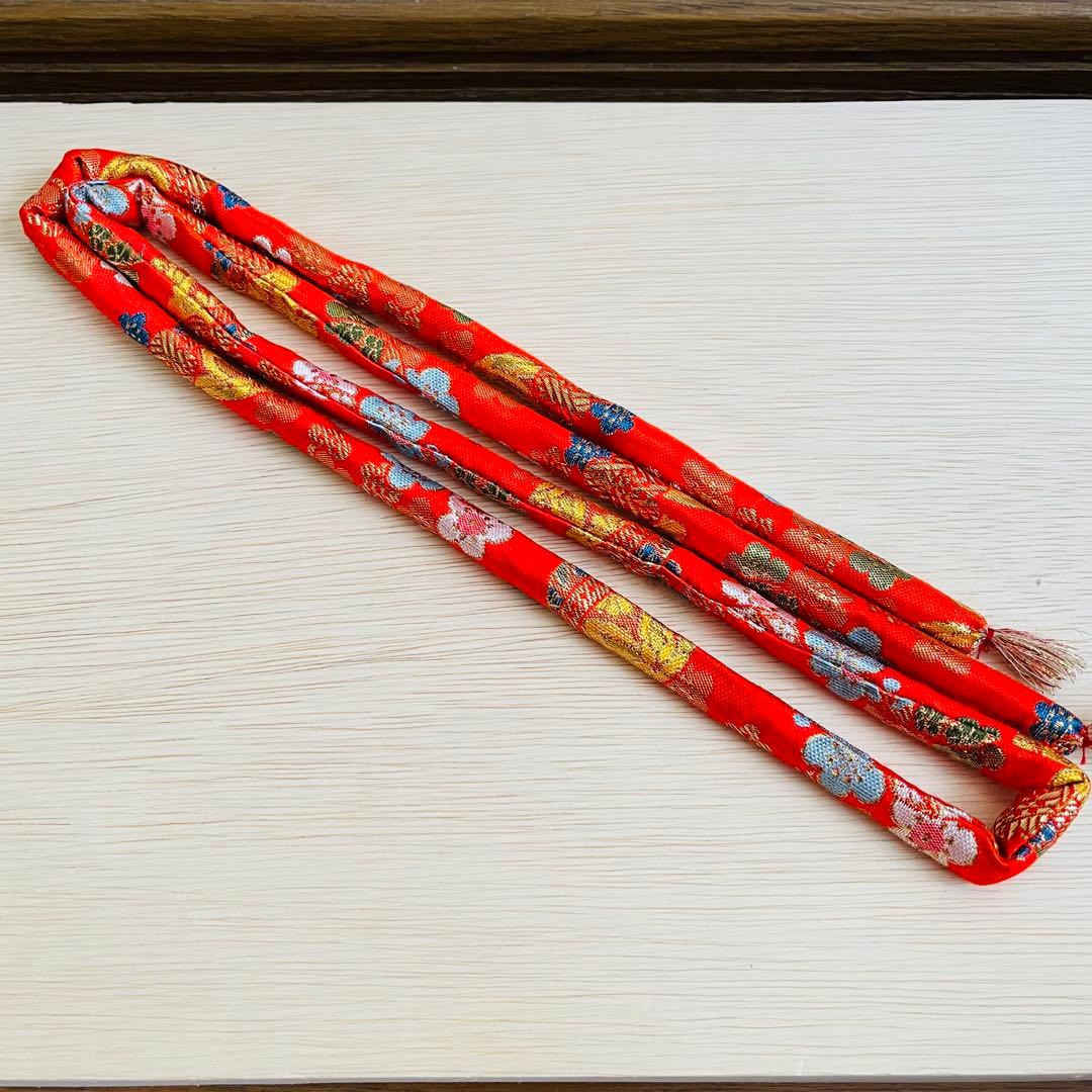 七五三　7歳　結び帯　はこせこセット　帯揚げ　しごき