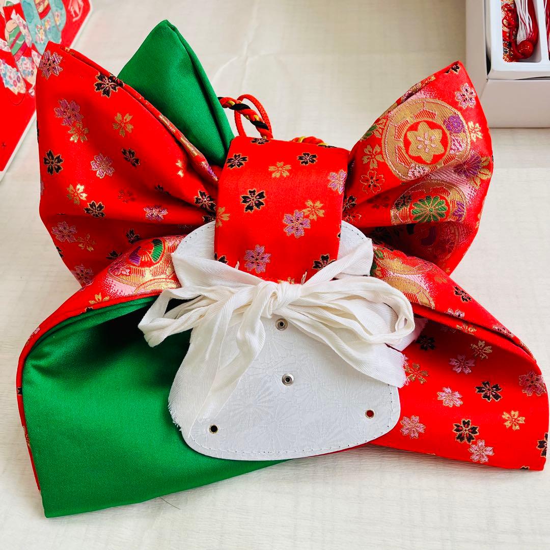 七五三　7歳　結び帯　はこせこセット　帯揚げ　しごき