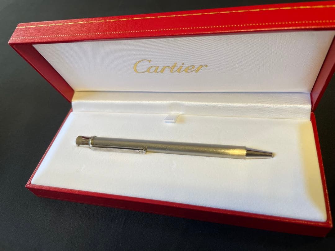 Cartier Must II Pen シルバー 赤いケース付き