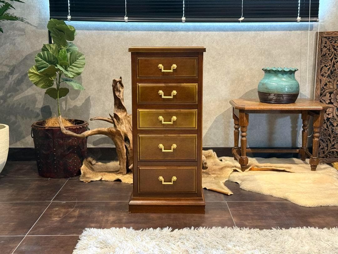 マルニ木工 地中海ロイヤル 5段チェスト サイドボード クラシック nG