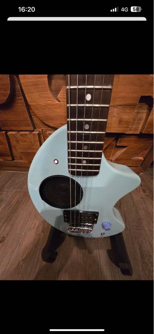 中古】FERNANDES ZO-3 エレキギター 水色 - メルカリ
