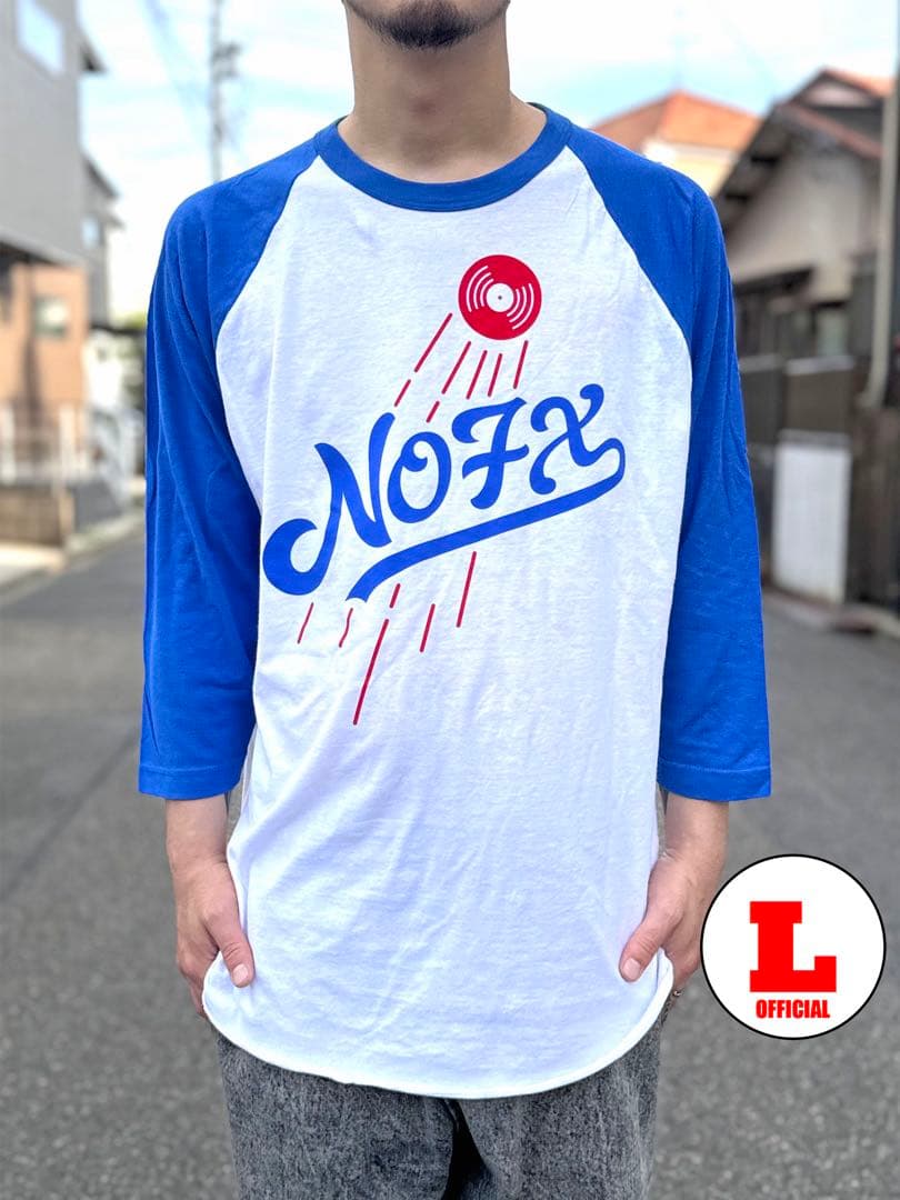 新品未使用 NOFX ラグランTシャツ Los Dodgers Lサイズ