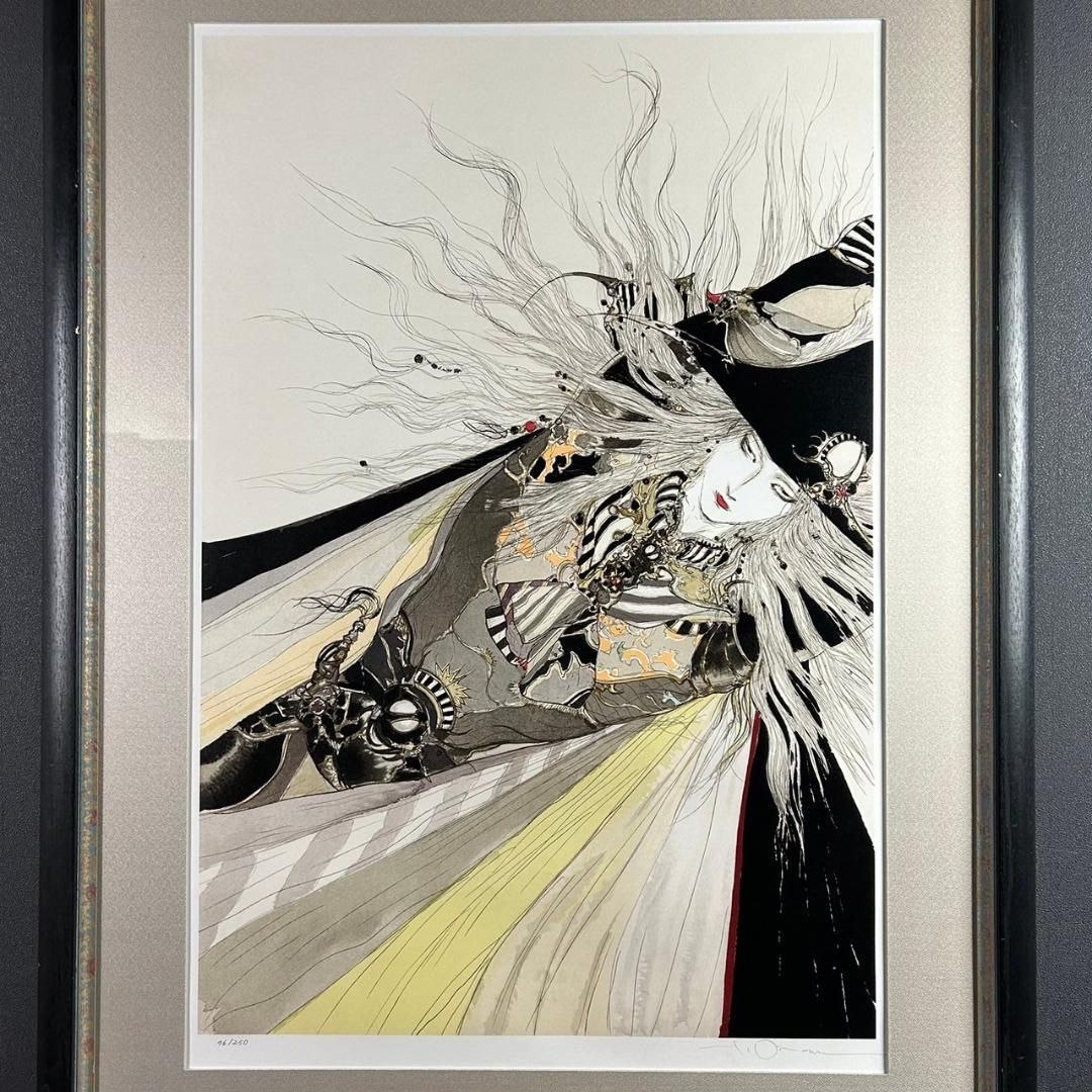 天野喜孝「彩」リトグラフ 直筆サイン入り 25号 大作 ファイナル