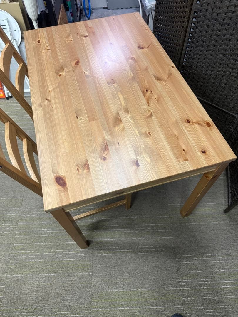 【洗浄消毒作業済】IKEA ダイニングテーブル　チェア　3点セット　ヨックモック