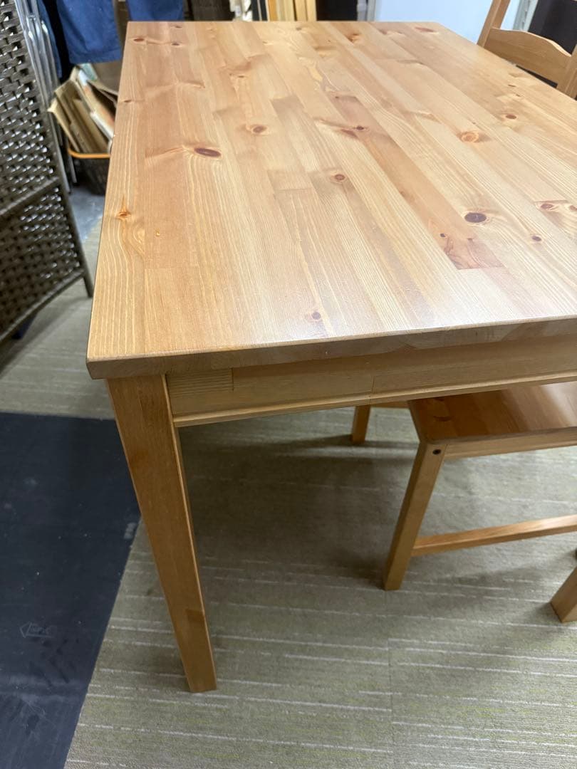 【洗浄消毒作業済】IKEA ダイニングテーブル　チェア　3点セット　ヨックモック