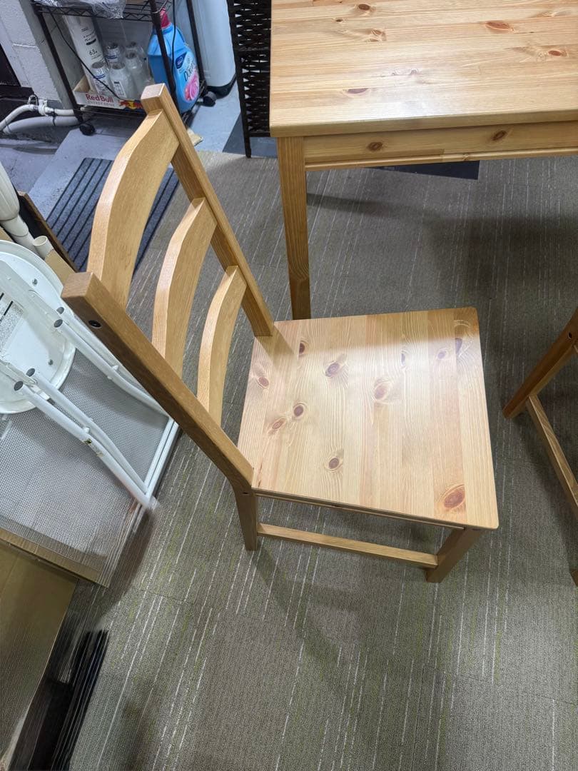 【洗浄消毒作業済】IKEA ダイニングテーブル　チェア　3点セット　ヨックモック