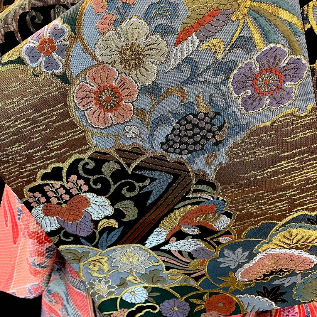 振袖フルセット□藤娘きぬたや□吉祥鶴模様□総絞り□振袖一式成人式振り袖