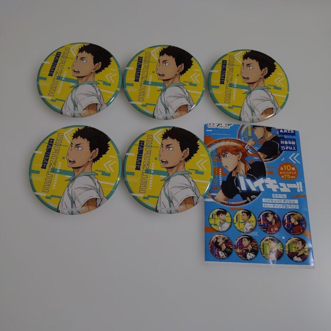 岩泉一 ハイキュー カラパレ ダッシュ トレーディング缶バッジ 5点