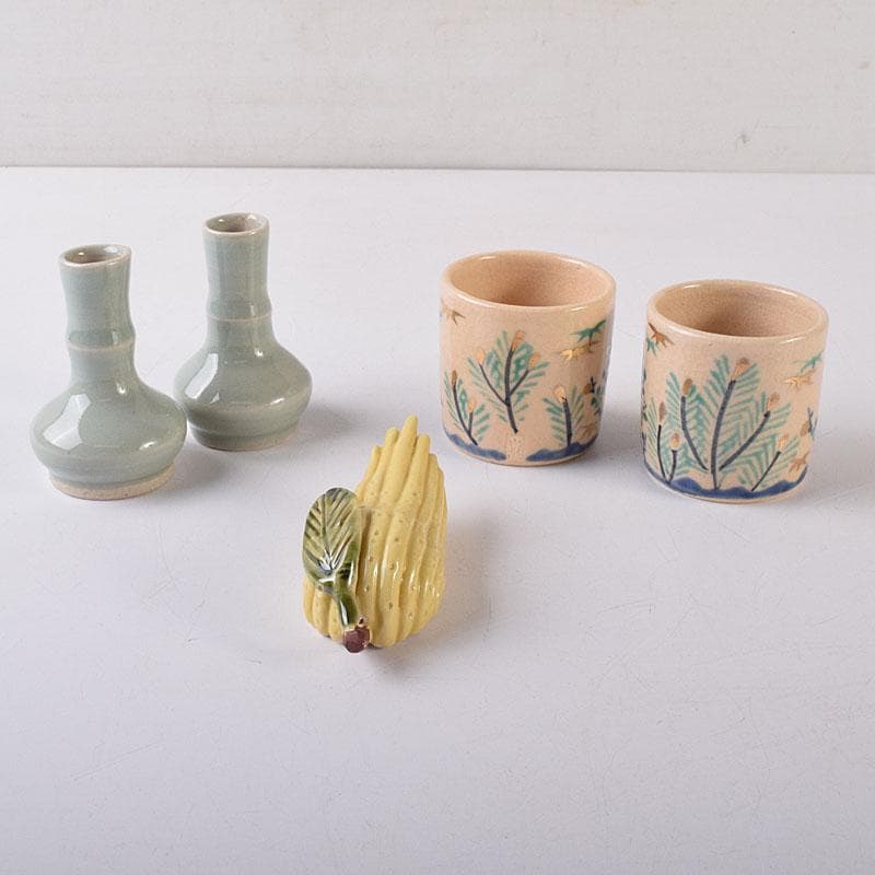 茶道具 平安 雲林院 寶山造 箸瓶 巾筒など 共布共箱 五点 M R8621