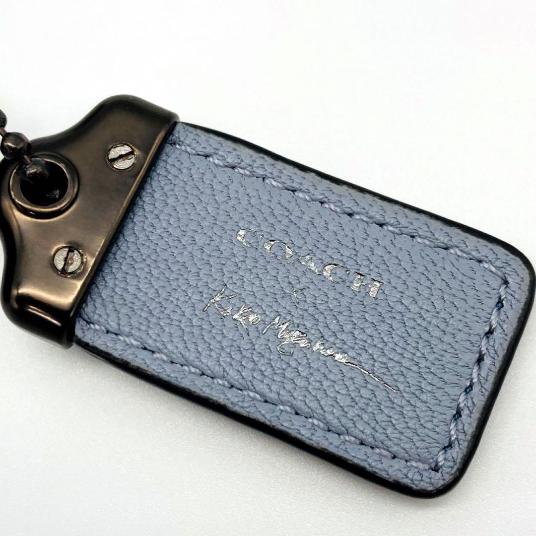 【レア】コーチ パース キスロック 水原希子 スターリべット メタルブルー