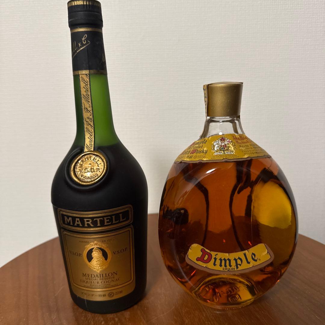 未開栓・特級】マーテル V.S.O.P. & ディンプル ウイスキー セット