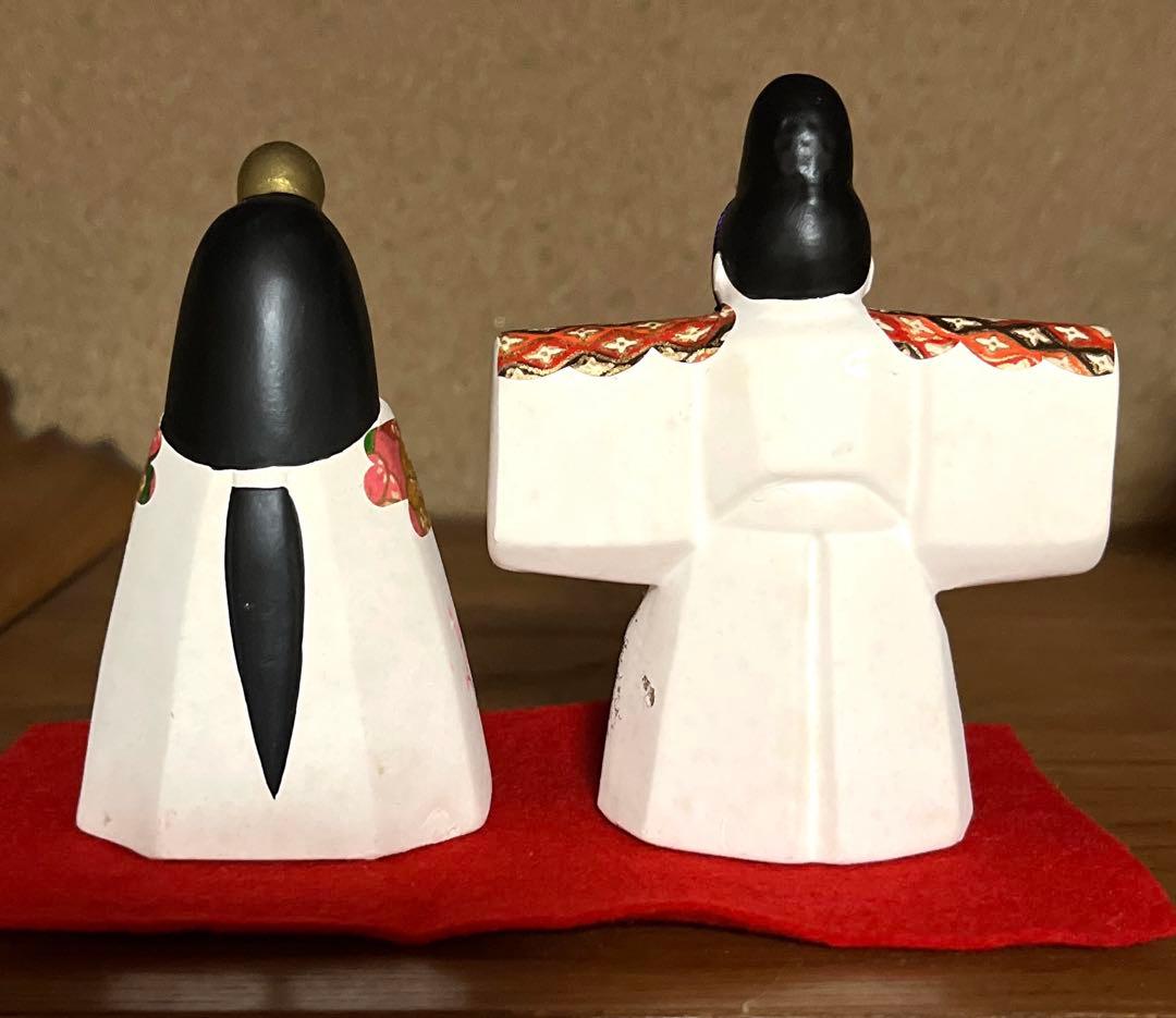 京の人形工房　豆雛　陶器　雛人形　立ち雛