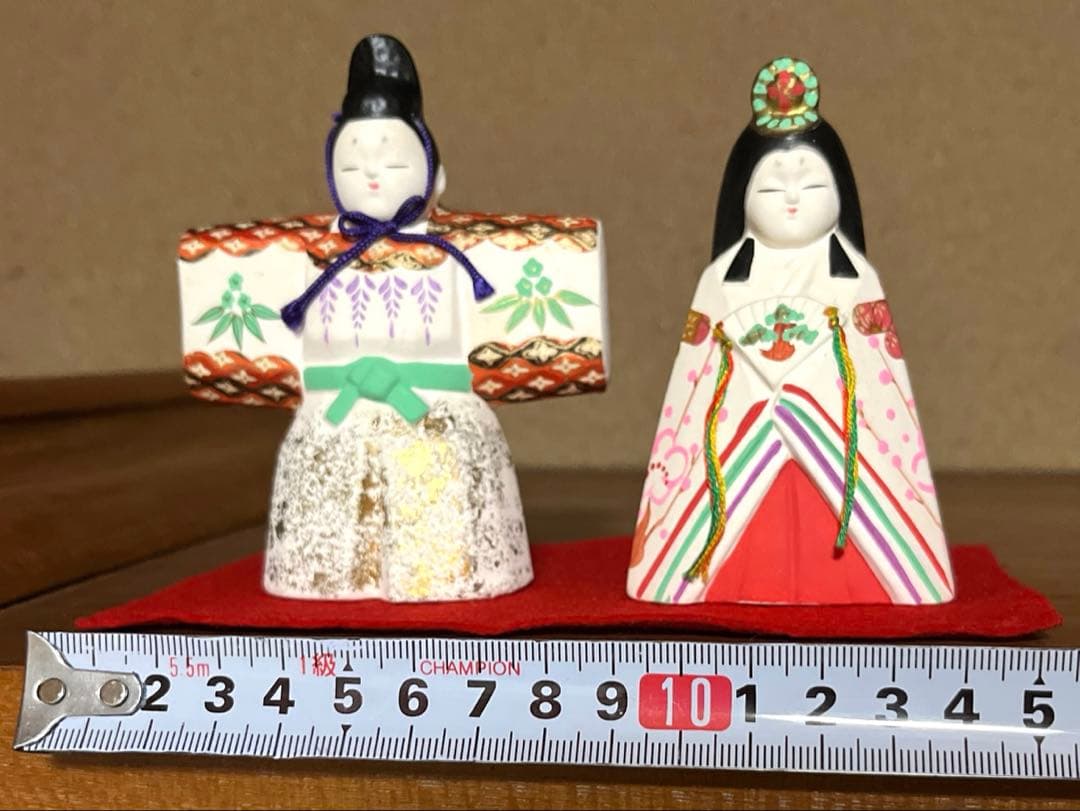 京の人形工房　豆雛　陶器　雛人形　立ち雛