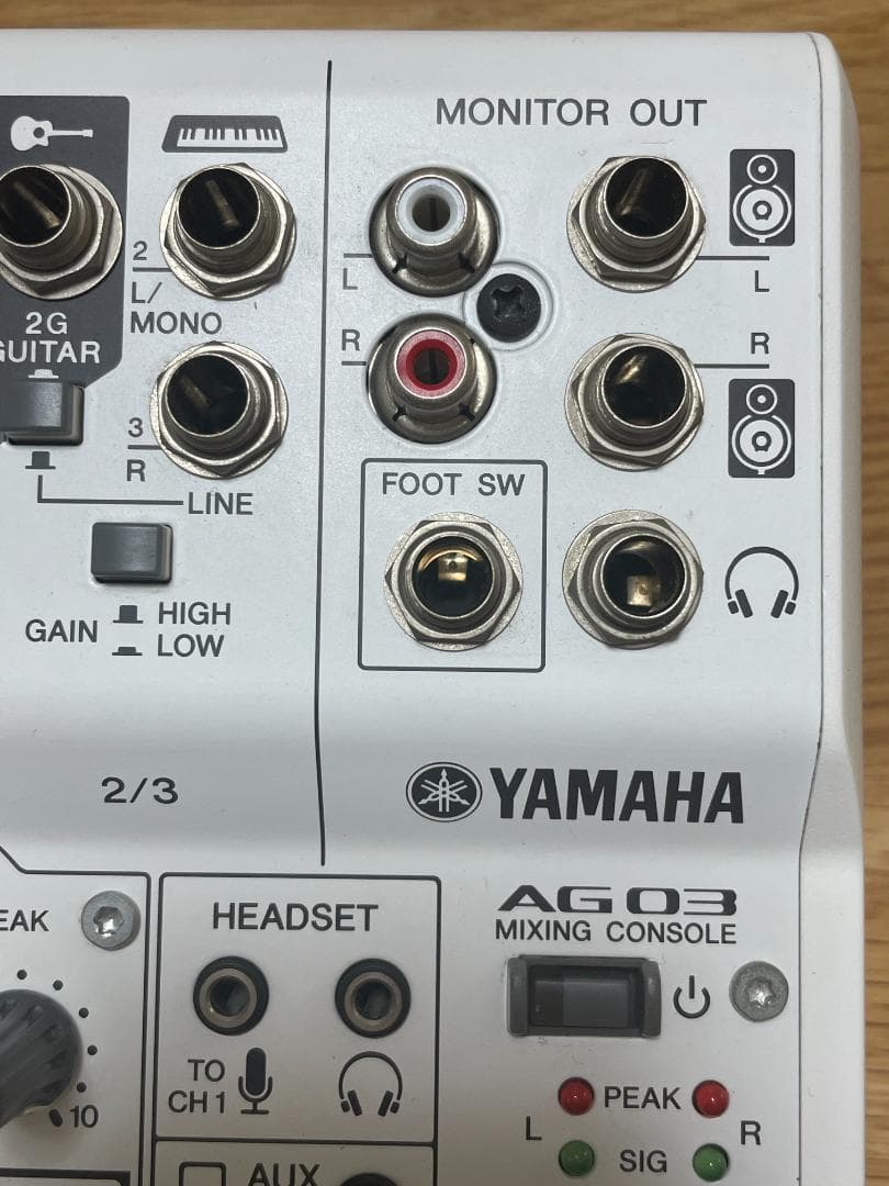 箱・付属品あり】YAMAHA AG03 ミキシングコンソール（おまけ付）