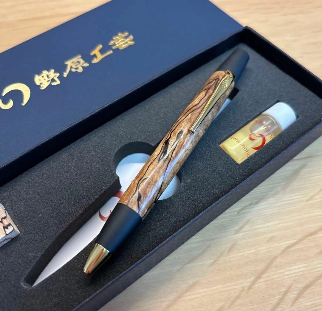 野原工芸桑のボールペンロータリーSANZOクリップ新品未使用品希少品