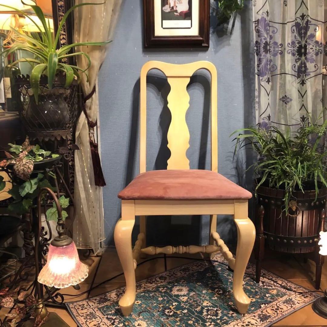 シャビーシック フレンチ アンティーク 猫脚チェアシャビーシック