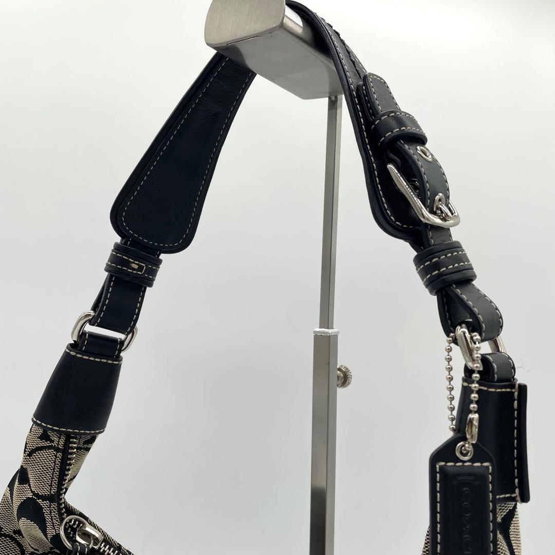 【美品】コーチ　ワンショルダーバッグ　タッセル　チャーム　シグネチャー