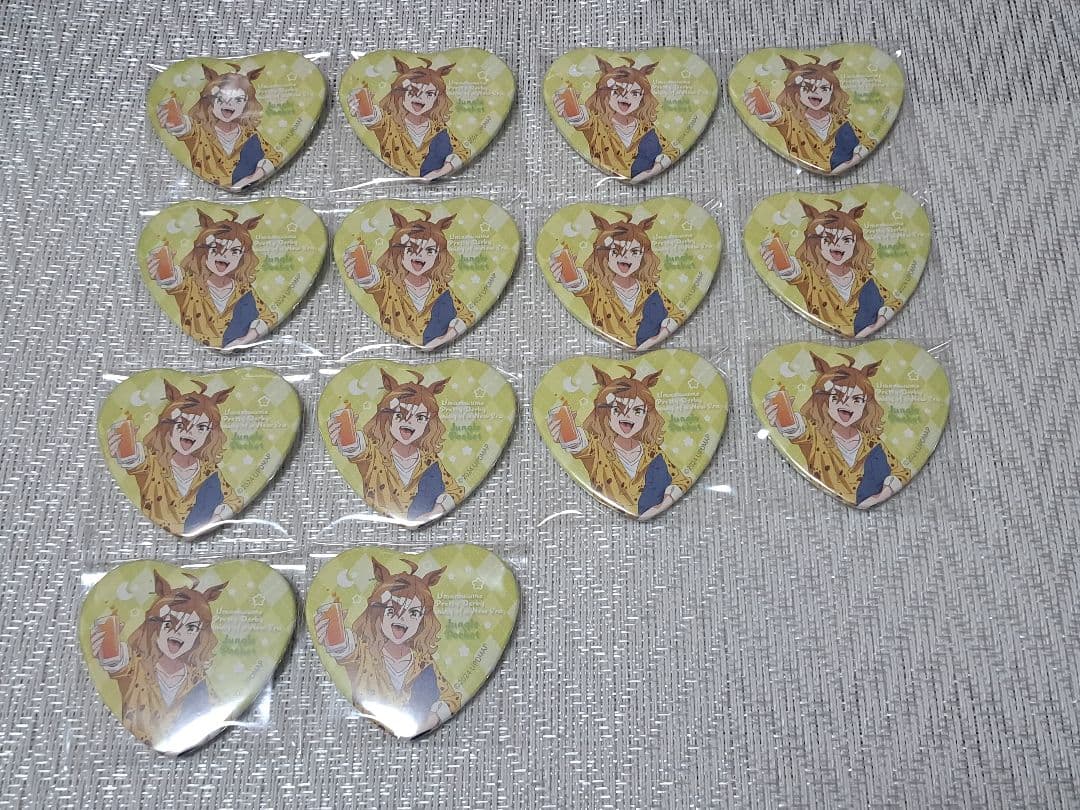 劇場版 ウマ娘 新時代の扉 ジャングルポケット ハート型 缶バッジ