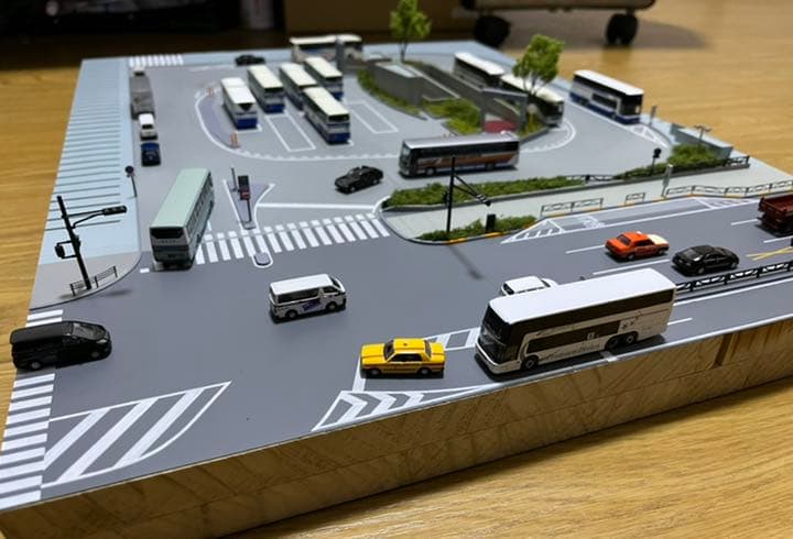 東京駅日本橋口 ジオラマのみ Nゲージサイズ ベスト 1/150 バスコレ用