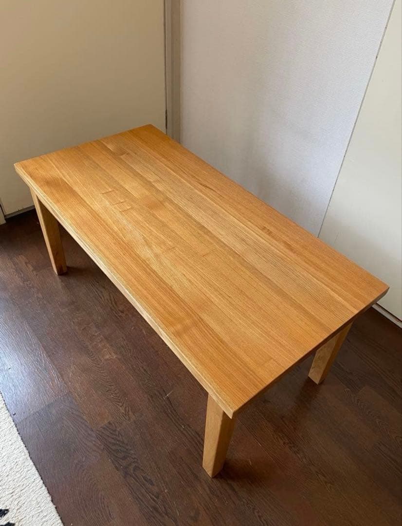 終売品 MUJI 無印良品 タモ材 木製ローテーブル｜楽天市場】無印良品