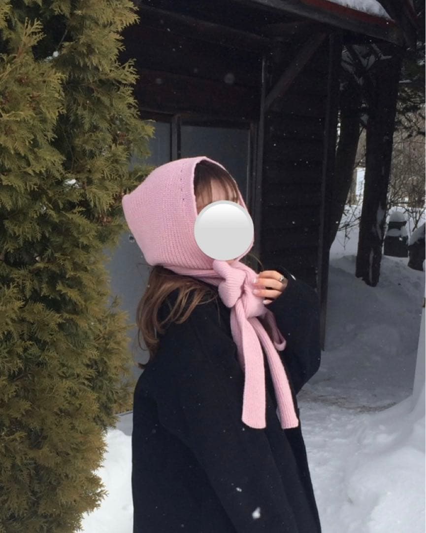 FEKETE ラメフーディーマフラー - メルカリ