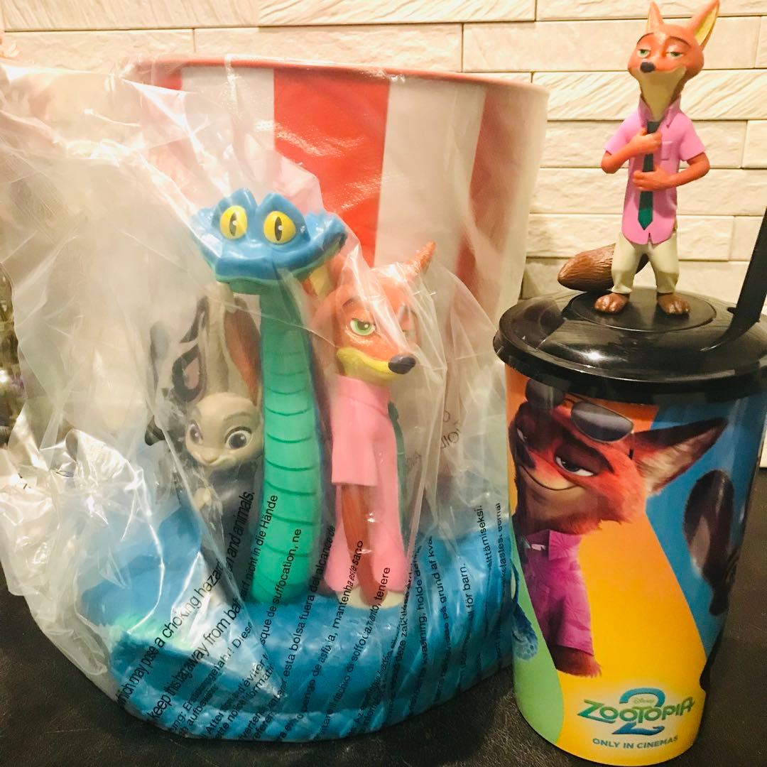 新品 数量限定 ズートピア2 ポップコーンカップ ドリンクカップ セット