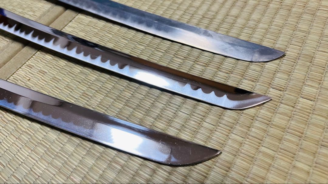 模造刀 3振りセット 大刀 脇差 パーツ取り 資料 まとめ売り 251119-3